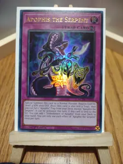 YuGiOh Card Apophis the Serpent 1st Edition Ultra Rare MZTM-EN010 (Crease Mark). - Image 1