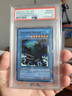 YUGIOH - PSA 10 - 2005 - TP7-EN003 - FORTRESS WHALE - SUPER RARE - Image 1