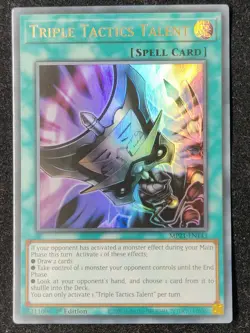 YUGIOH TRIPLE TACTICS TALENT ULTRA RARE 1ST EDITION NEAR MINT MP21-EN143 - Image 1
