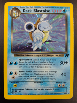 Pokemon Dark Blastoise 3/82 Team Rocket Set Rare Holo Card WOTC Near Mint - Image 1