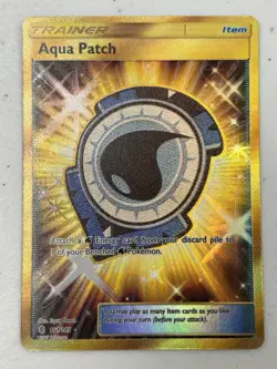 Pokemon Card - Aqua Patch Guardians Rising 161/145 Secret Rare NM - Image 1