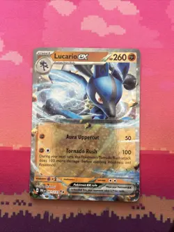 Pokemon Card Lucario ex 051/131 Double Rare Prismatic Evolutions Near Mint - Image 1