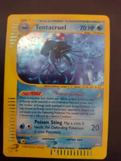 Pokemon Card Tentacruel Aquapolis Holo Rare H26/H32 Excellent - Near Mint SWIRL - Image 1