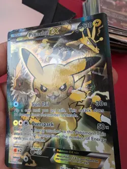 Pikachu EX XY124 Promo Holo Pokemon Card Near Mint Condition - Image 4
