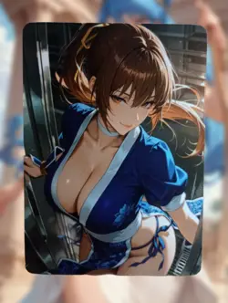 Kasumi Dead Or Alive Anime Waifu Sexy Goddess Doujin Lewd Hentai Card - Image 1