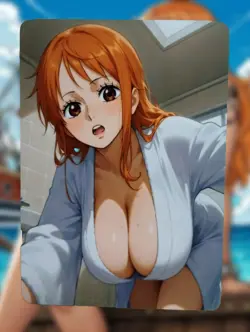 Nami One Piece Anime Waifu Sexy Goddess Doujin Hentai Lewd Card - Image 1