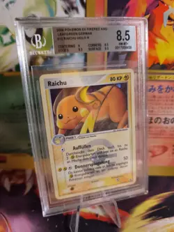 Pokemon Card Raichu Ex Firered Leafgreen Reverse Holo Stamp Japanese BGS 8.5 - Image 1