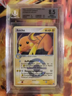 Pokemon Card Raichu Ex Firered Leafgreen Reverse Holo Stamp Japanese BGS 8.5 - Image 2