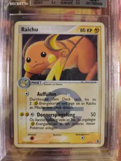 Pokemon Card Raichu Ex Firered Leafgreen Reverse Holo Stamp Japanese BGS 8.5 - Image 3