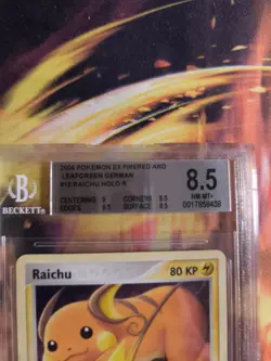 Pokemon Card Raichu Ex Firered Leafgreen Reverse Holo Stamp Japanese BGS 8.5 - Image 4