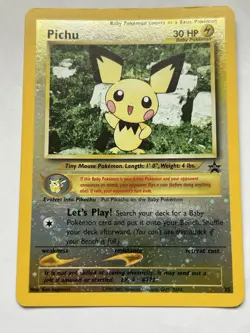 Pokemon TCG Pichu Black Star Promos Reverse Holo Card 35 - Image 1