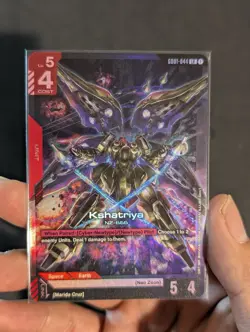 Gundam Trading Card Game - Kshatriya GD01-044 LR English MINT LIGHT RARE FOIL - Image 1