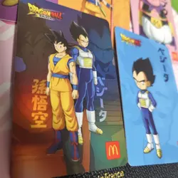 Dragon Ball Macdonalds Kira Card Plastic Hong Kong Limited Used - Image 2