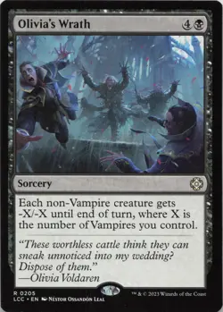 Olivia's Wrath R Commander: The Lost Caverns of Ixalan 205 LP-NM - Image 1