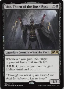 Vito, Thorn of the Dusk Rose R Core Set 2021 127 - LP MTG - Image 1