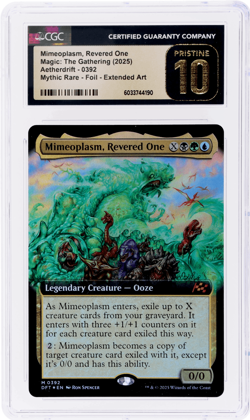 2025 Magic the Gathering Aetherdrift Mimeoplasm Revered One CGC BL - Image 1