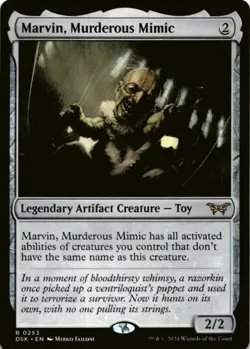 MTG Marvin, Murderous Mimic Normal NM Duskmourn: House of Horror Magic 253 - Image 1