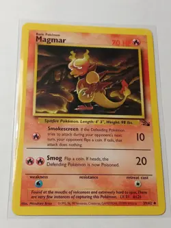 1999 Pokemon Magmar 39/62 Fossil Set NM+ (1092) - Image 1