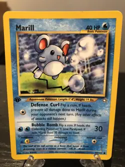 Pokemon TCG Marill Neo Genesis 66/111 Regular 1st Edition Common NM - Image 1