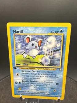 Marill Neo Genesis 1st Edition Pokemon TCG Vintage WOTC 66/111 Non-holo Common - Image 2