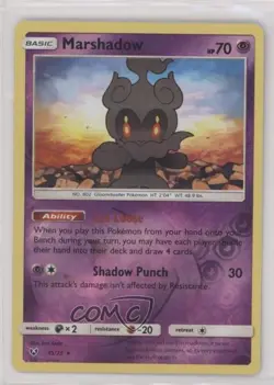 Marshadow Reverse Foil Pokemon Sun & Moon Shining Legends #45 - Image 1