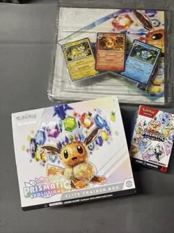 Pokemon - Prismatic Evolutions ETB OPENED + Poster + Bulk + Eevolutions + Promos - Image 4