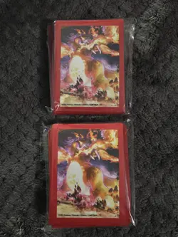 TWO Pokemon TCG Charizard UPC Deck Sleeves - 80+ Ct - One Sealed, One Partial - Image 1