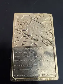 1999 Burger King Gold-Plated Pokemon Charizard Pokemon Some wear see pics o#1 - Image 2