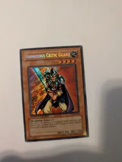 Yugioh Obnoxious Celtic Guard CT1-EN006 Secret Rare Limited Edition NM - Image 1