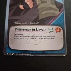 Shonen Jump Naruto CCG Curse of the Sand - Difference in Levels 112 Card Game - Image 3