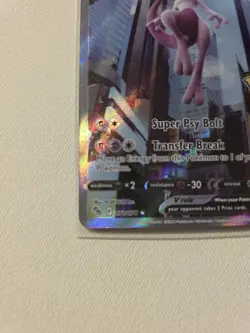 Pokemon TCG Mewtwo v Alt Art Full Art Holo Ultra Rare Card 072/078 Pokemon Go - Image 2