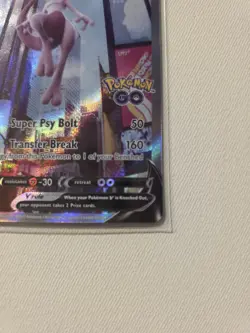 Pokemon TCG Mewtwo v Alt Art Full Art Holo Ultra Rare Card 072/078 Pokemon Go - Image 5