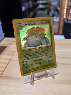 1999 Pokemon Venusaur Base Set Holo Foil 15/102 Rare Card HP - Image 1