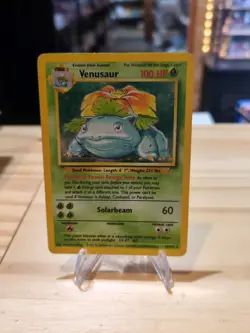 1999 Pokemon Venusaur Base Set Holo Foil 15/102 Rare Card HP - Image 2