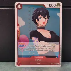 Doll OP11-008 NM Rare FOIL A Fist of Divine Speed One Piece Near Mint Red Card - Image 1
