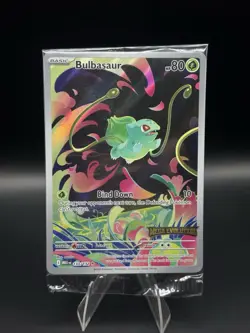 Pokemon Card Bulbasaur 133/132 Mega Evolution Stamped Promo Sealed - Image 1