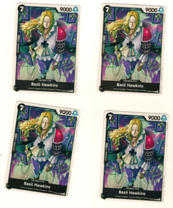 Set Of 4 Basil Hawkins OP08-089 Common Two Legends One Piece Trading Card - Image 3