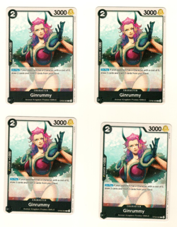 Set Of 4 Ginrummy OP08-086 Common Two Legends One Piece Trading Card - Image 3