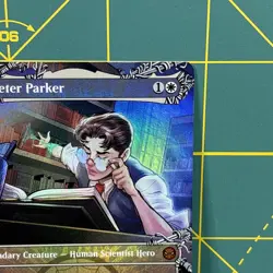 Peter Parker Amazing Spider-Man MTG FOIL Borderless SPM 0208 Mythic Marvel New - Image 4