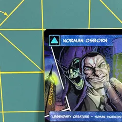 Norman Osborn Borderless Foil M 0220 Marvel Spider-Man MTG Mythic Green Goblin - Image 3