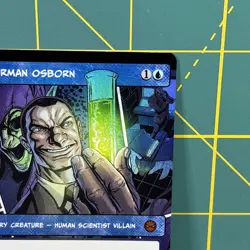 Norman Osborn Borderless Foil M 0220 Marvel Spider-Man MTG Mythic Green Goblin - Image 4