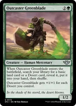 Outcaster Greenblade - Near Mint MTG Outlaws of Thunder Junction - Image 1