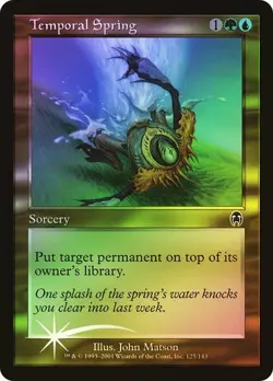 Apocalypse MTG FOIL Temporal Spring Magic - Image 1