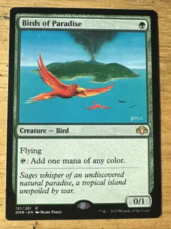 Birds of Paradise Dominaria Remastered Mtg Magic The Gathering Card - Image 1