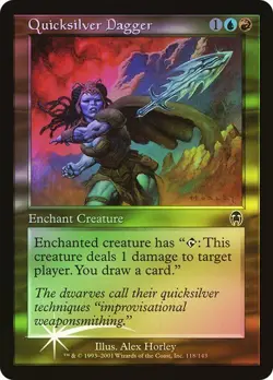 Apocalypse MTG FOIL Quicksilver Dagger Magic - Image 1