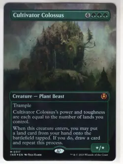 MTG Innistrad Remastered Foil Borderless Card #317 Cultivator Colossus - Image 1