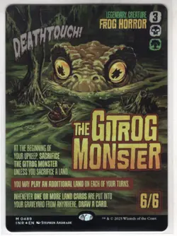 MTG Innistrad Remastered Foil Poster Card #489 The Gitrog Monster - Image 1