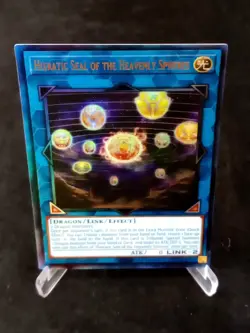 YuGiOh! Hieratic Seal of the Heavenly Spheres RA02-EN039 Ultimate Rare - NM - Image 1