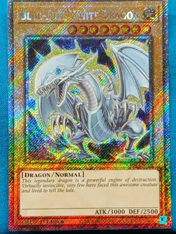 YuGiOh Cards - Blue-Eyes White Dragon - RA04-EN108 **Near Mint** 7th Art - Image 1