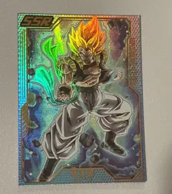 Super Saiyan Blue Gogeta Dragon Ball Z Thick Textured Holo Foil SSR Card DBZ CCG - Image 2